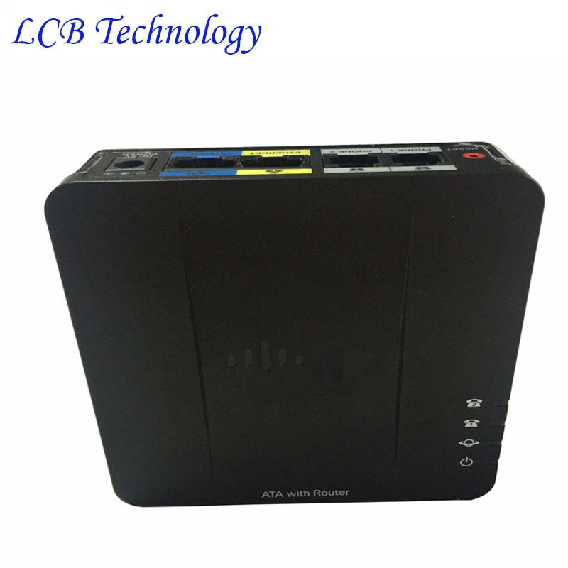 Unlocked Linksys SPA122 2 FXS Lan WLAN ATA Voip Phone Voice Adapter SIP Voip ATA with Router Telephone Adapter