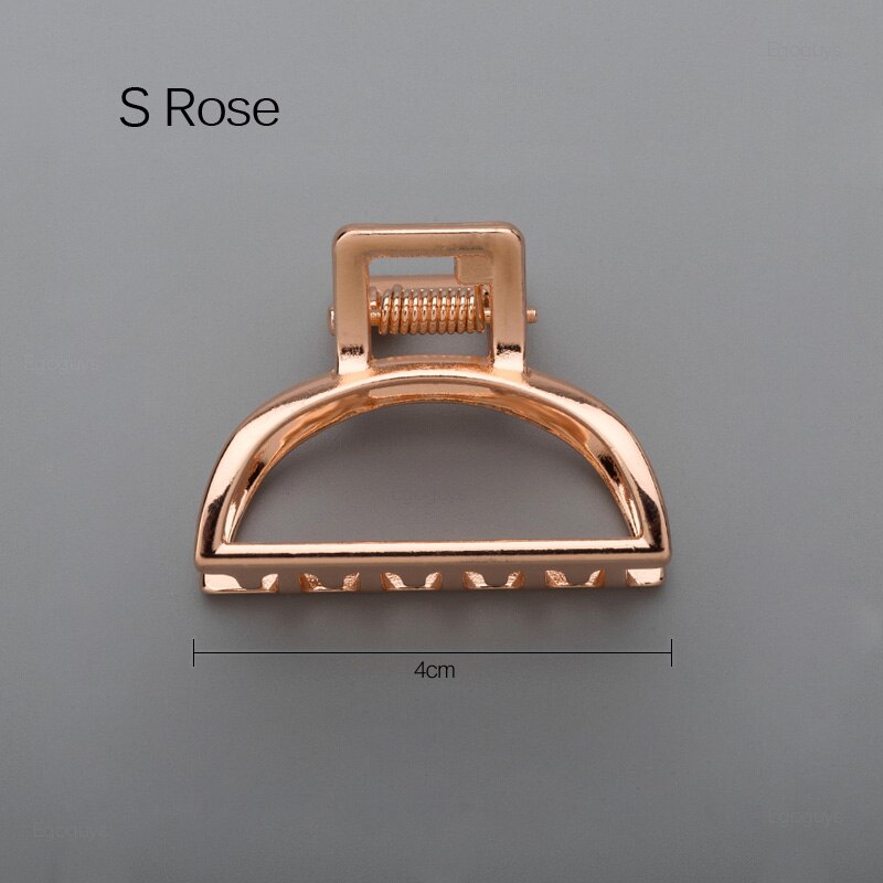 1 pinza para el pelo para niñas y mujeres, pinzas geométricas para el cabello, pinza para el pelo, agarre de Color sólido, horquillas coreanas, pasadores de Metal, herramientas de estilismo: Blanco