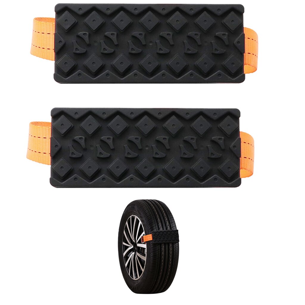 2 Stuks Praktische Antislip Band Wiel Keten Voor Ijs Zand Voor Rijden Auto, antislip , Verhogen Wrijving