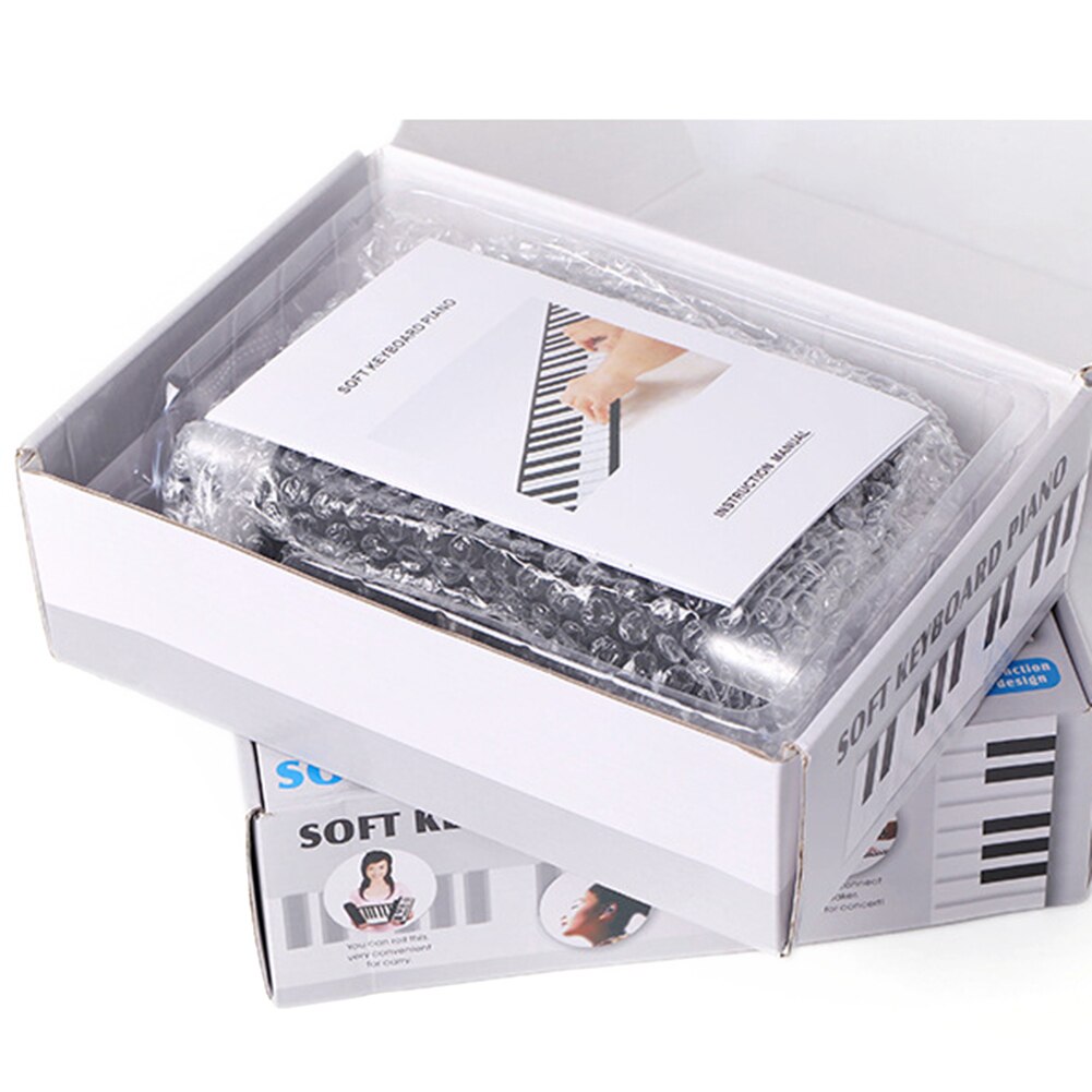 61 Keys Hand Roll Up Piano Portable Folding Electronic Organ Keyboard Instrument Lightweight Portable Music Element