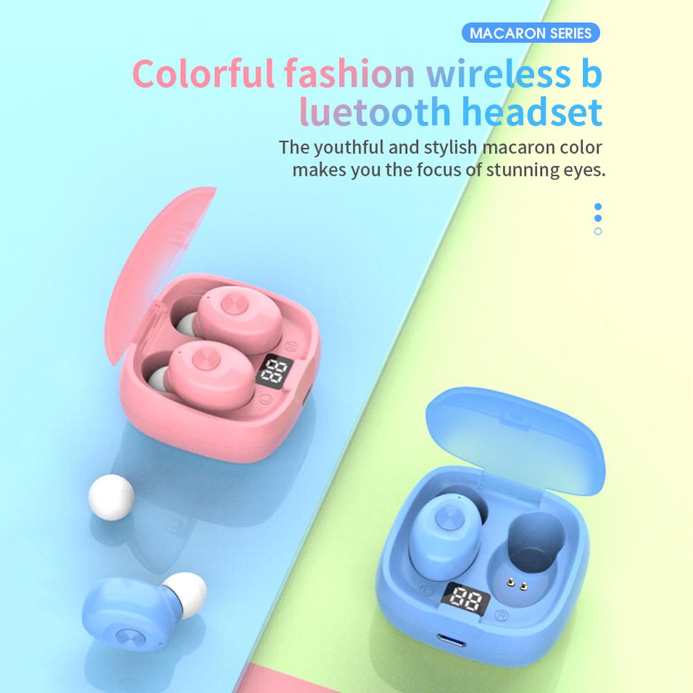 Draadloze Bluetooth Oordopjes Met Mini In-Ear 5.0 Oordopjes Waterdichte 30H Speeltijd Headset Noise Annuleren Oortelefoon Hoofdtelefoon