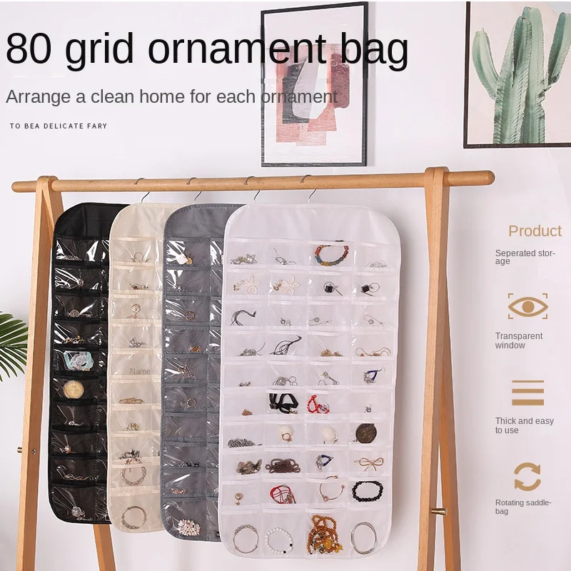 Wandhalterung Schmuckständer große Kapazität Schrank Schmuck Organizer Tasche hängen Mehrzweck-Aufbewahrung Haushaltsaufbewahrung Organisation