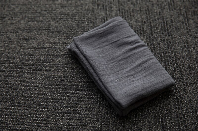 Accesorios de fondo de fotografía, textura de vientre, tela de algodón de cáñamo para comida fina, estudio de fotografía, accesorios de disparo de mesa: Dark gray