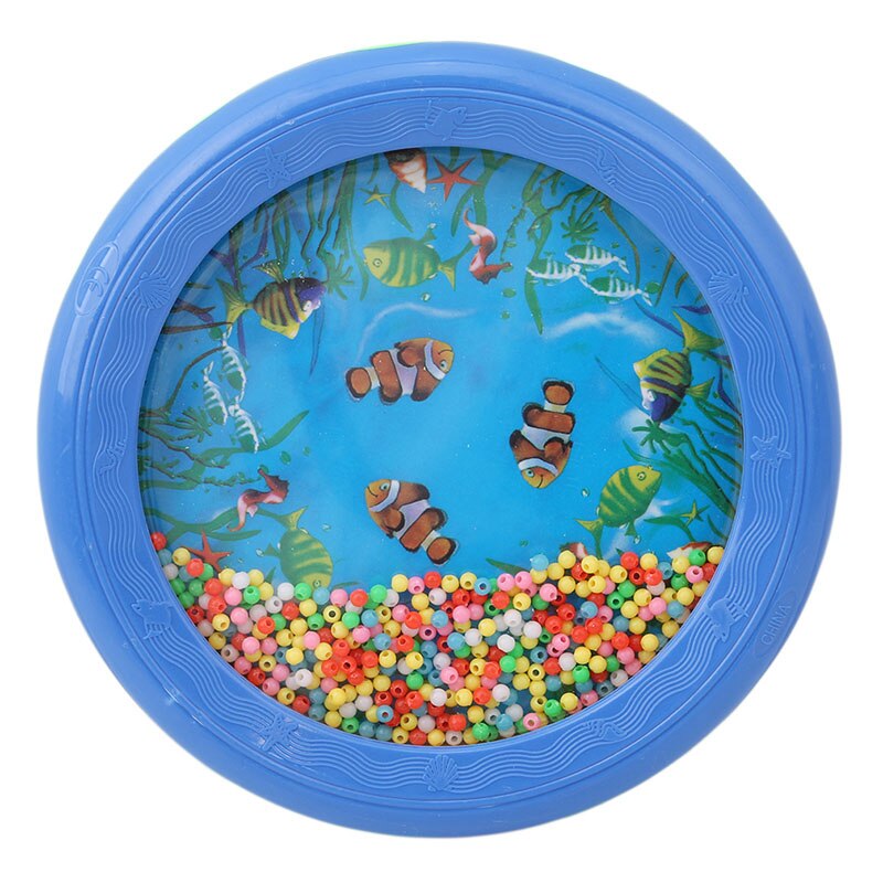 Kids Houten Muzikaal Speelgoed Ocean Wave Bead Drum Gentle Sea Sound Muzikale Educatieve Tool Speelgoed Voor Baby Kinderen: Default Title