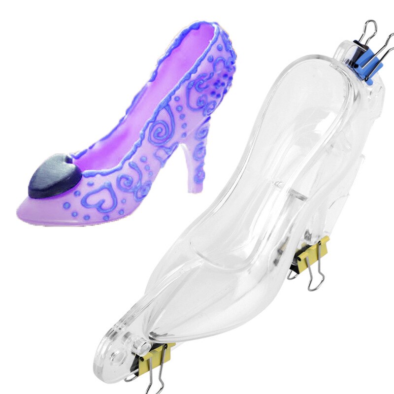 DIY 3D Chocolate Mold Plastic Mini High-heel Shoe Shape Candy Sugar Paste Mold Cake Decorating Tools Baking Mold Bakery Tools