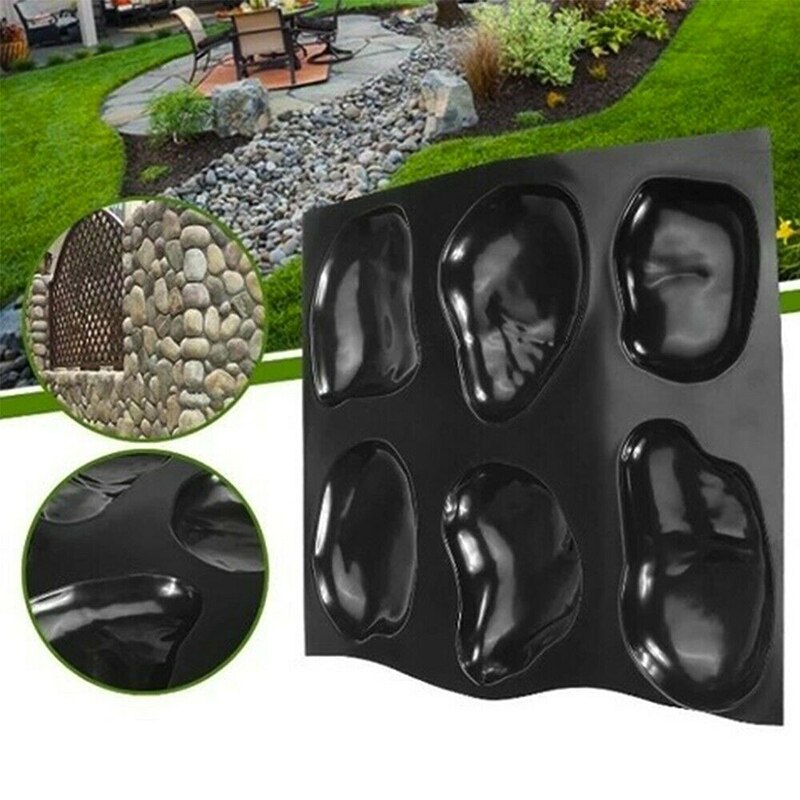 Master Pebbles Casts Concrete Mold Step Stones Plaster Mold Cobblestones Mould Plastic DC156