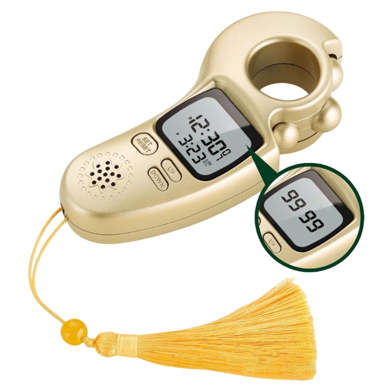 Elektronisk digital fingerräknare böneavslappningsverktyg dekompressionsenhet för islamiska troende