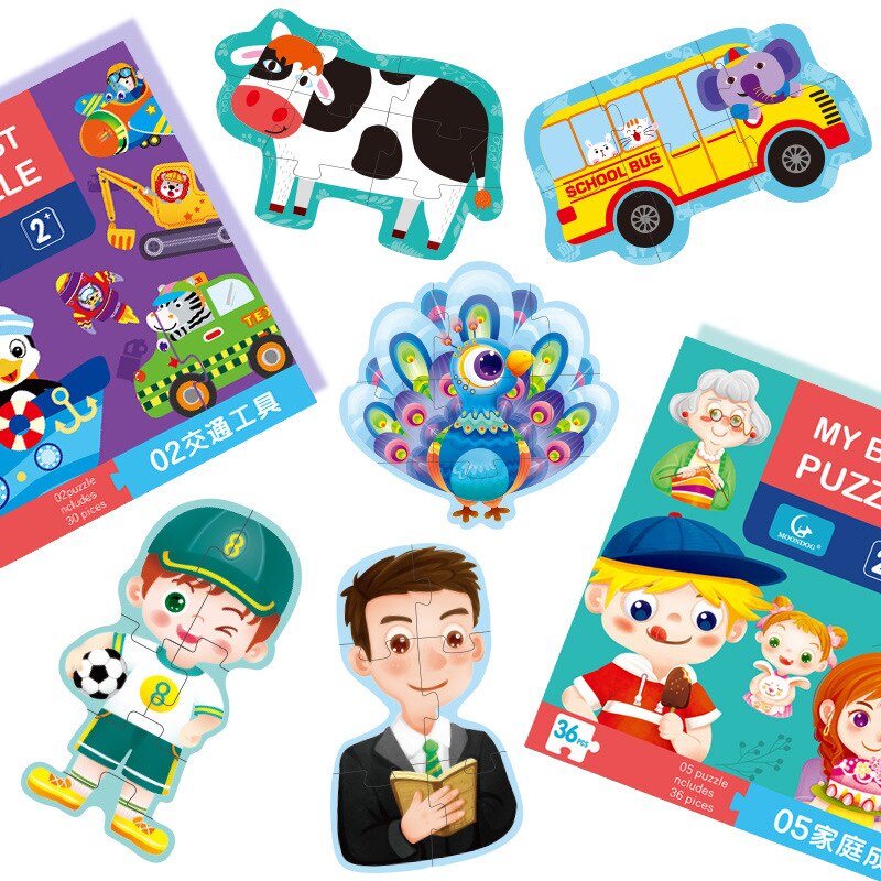 Puzzels Voor Kinderen Om Intellectuele Verlichting Jongens En Meisjes Te Ontwikkelen Baby Speelgoed Vroege Onderwijs