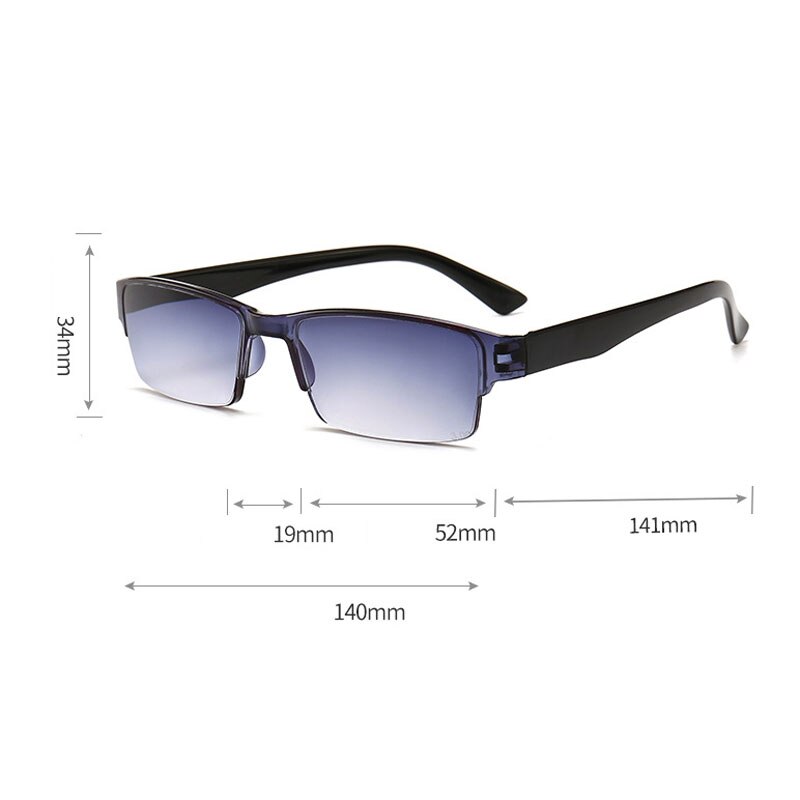 Gafas De Lectura Presbicia De Medio Marco Para Hom Vicedeal