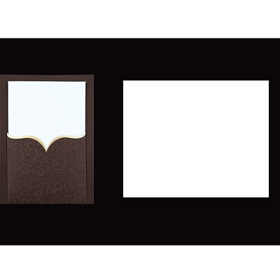 Cuckoo-cartas de visita para de cumpleaños, tarjetas de agradecimiento, hospital, por juego, camafeo retro, letras de agradecimiento, tarjetas de boda, 1 Uds.: CHOCOLATE