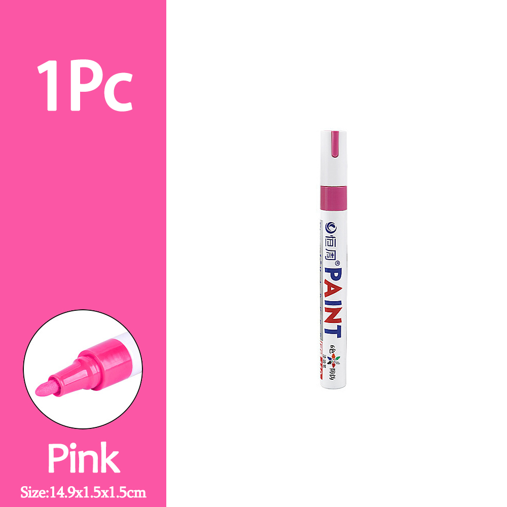 1/3/6/12 sztuk kolorowe znacznik robić farby permanentnej wodoodporne białe markery bieżnik opon gumowa farba robić tkanin metalowe pisaki robić malowania: Jasne