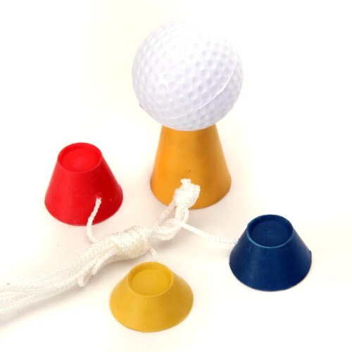 4 stk jumbo gummi vinter golf tees golf tilbehør forskellige højder 0.5 0.7 0.9 1.5 tommer golf tee med reb til golfspiller
