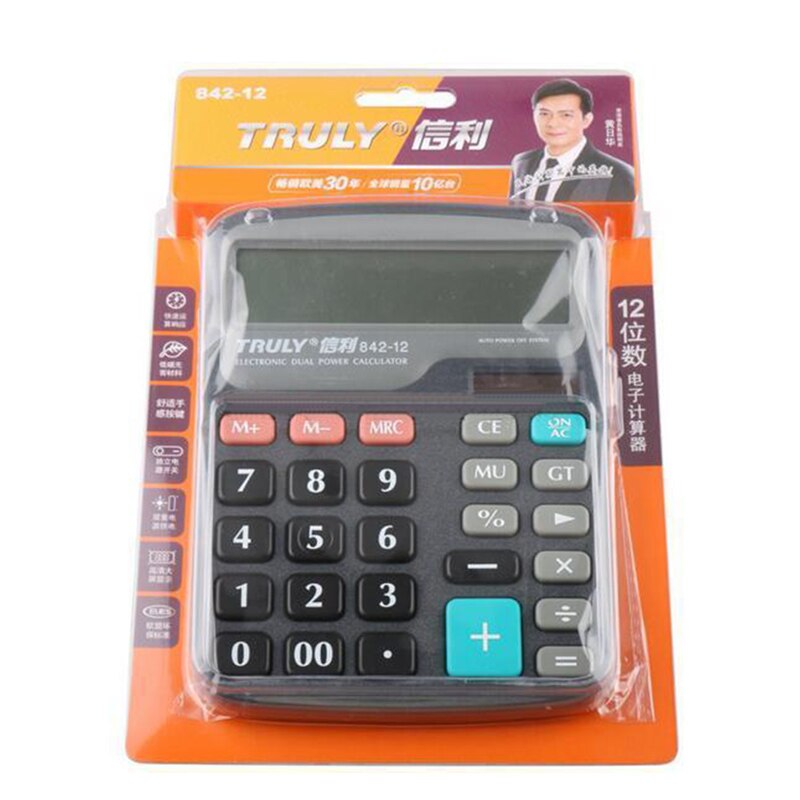 Calculadora de escritorio para oficina, modelo Original Truly , superior, 842-12