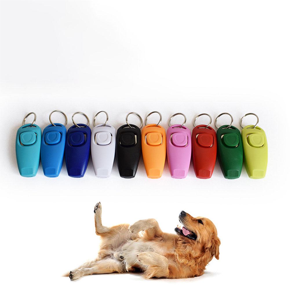 2 in 1 Universal Remote Portable Animal Dog Button Clicker Sound Trainer Pet Training Tool Control Wrist Band Accessory