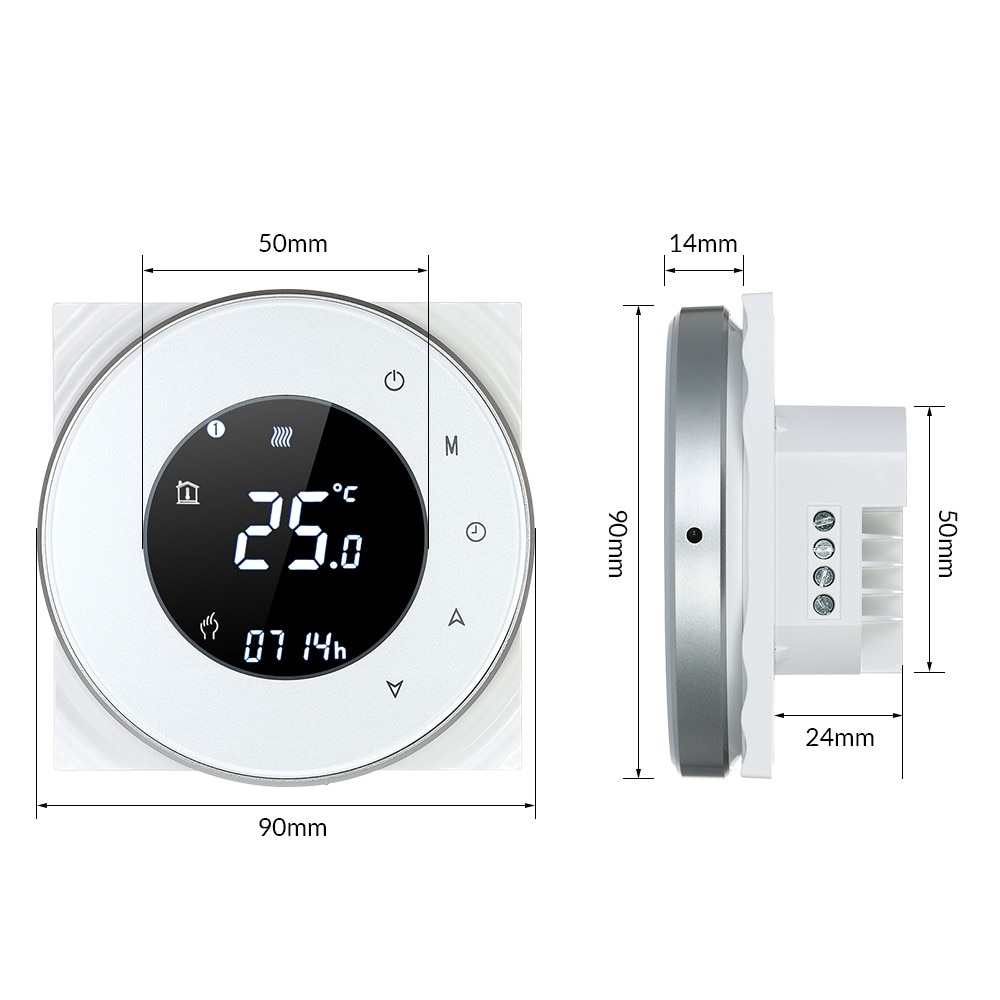 Family 110V/220V 5A Water Heating Smart Thermostat Switch Wifi APP Wireless Temperature Controller compatible Google Home