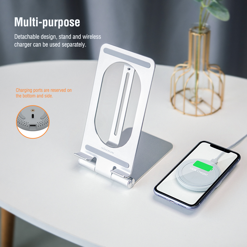 NILLKIN-soporte de carga inalámbrica 2 en 1 para ipad Pro 12,9/iPad Pro 11, iPad 8/7/6/5 Gen,Air 4/3,Samsung TabS7/S6/S5e