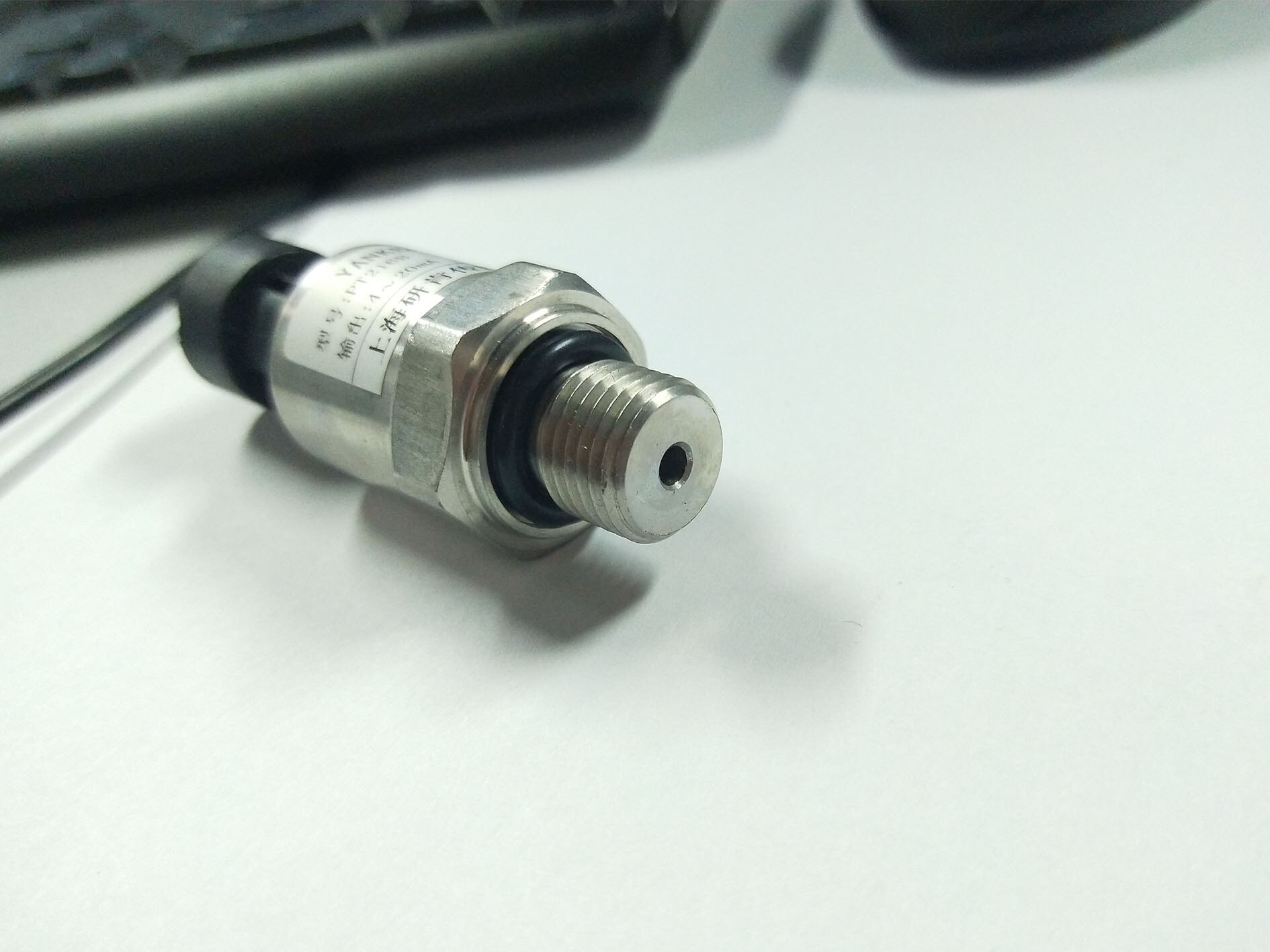 Acoustic transducer pressure sensor