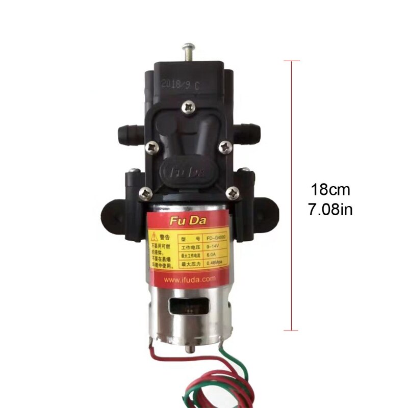 High Pressure Electric Water Diaphragm Pump Self Priming Pump 12 V Compatible with Motorhome/Caravan