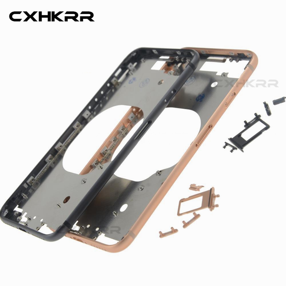 Originale Lunetta Autotelaio Telaio Per iphone 8G 8P X XR XS Posteriore housing Medio Telaio con Pulsanti Laterali set Parte di Ricambio