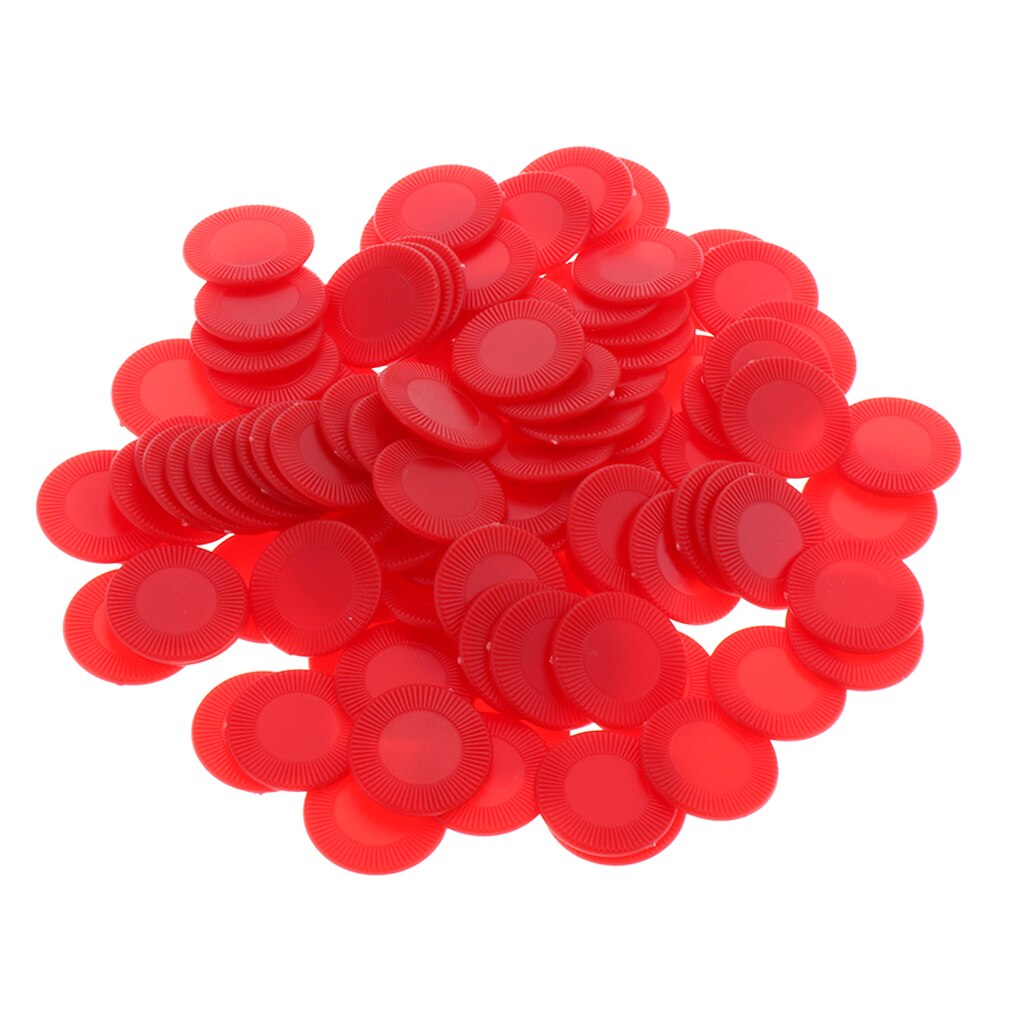 100pcs. Poker Chips Plastic Counters Game Chips Game Tokens Plastic Counters Perfect for Playing, Learning, Sorting