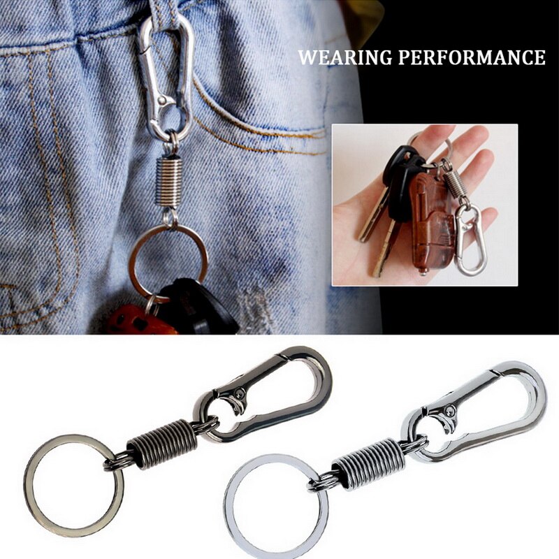 Simple Strong Metal Carabiner Clip Keyring Keychain Chain Holder Organizer Climbing Hook Key Chain Rings Perfect
