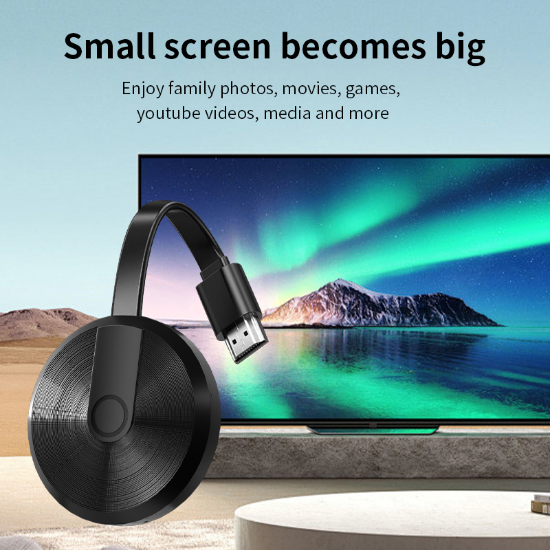 Mobile wireless screen mirroring device, screen projector, encrypted dongle, screen sharing extender