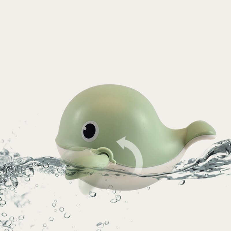 Cartoon Whale Baby Bath giocattoli Clockwork Dabbling Kids Shower giocattoli per bagno vasca da bagno piscina da spiaggia giocattolo d&#39;acqua per bambini