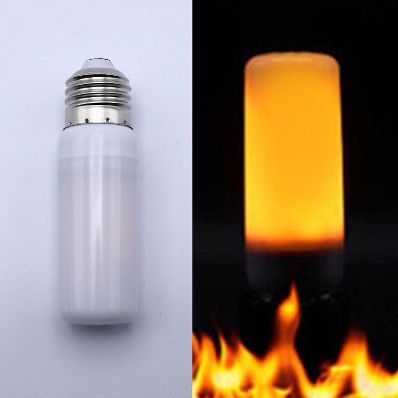 LED Burning Flicker Light Bulb USB Flame Effect Fire Battery/Decorative Lamp