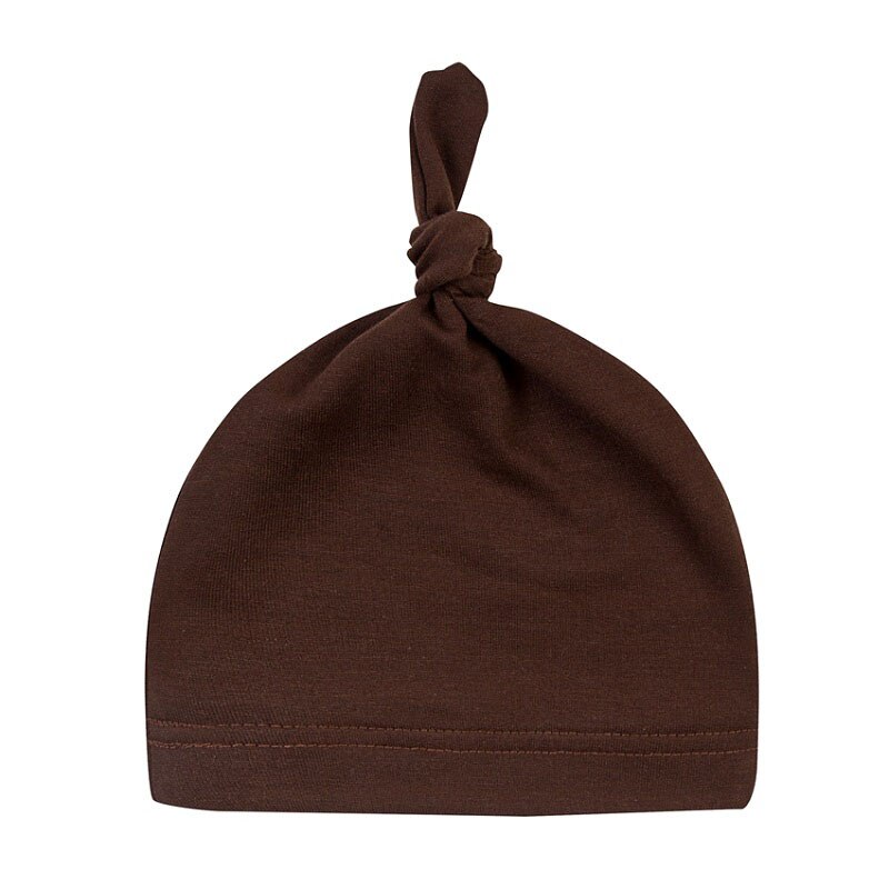 Gorros para bebé recién nacido, 100% algodón orgánico, suave, ajustable, con nudo, para niños de 0 a 3 años: MJ0016