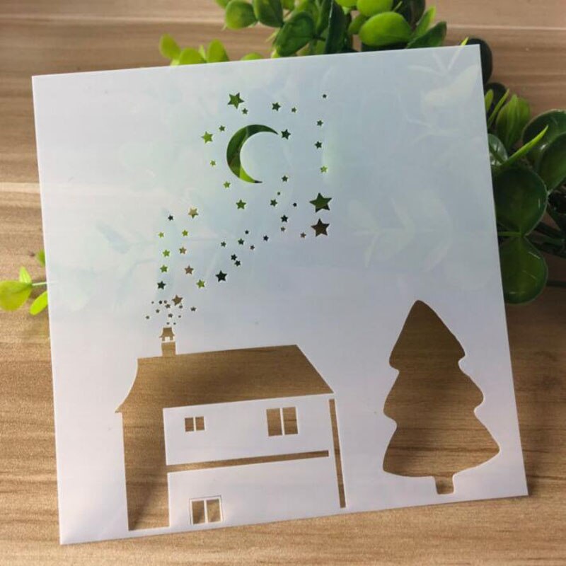 1pc Schablone Wiederverwendbare Malerei Vorlage DIY Blume Werkzeuge Fotoalbum Scrapbooking Färbung Tagebuch Präge Büro Schule Liefert: 08