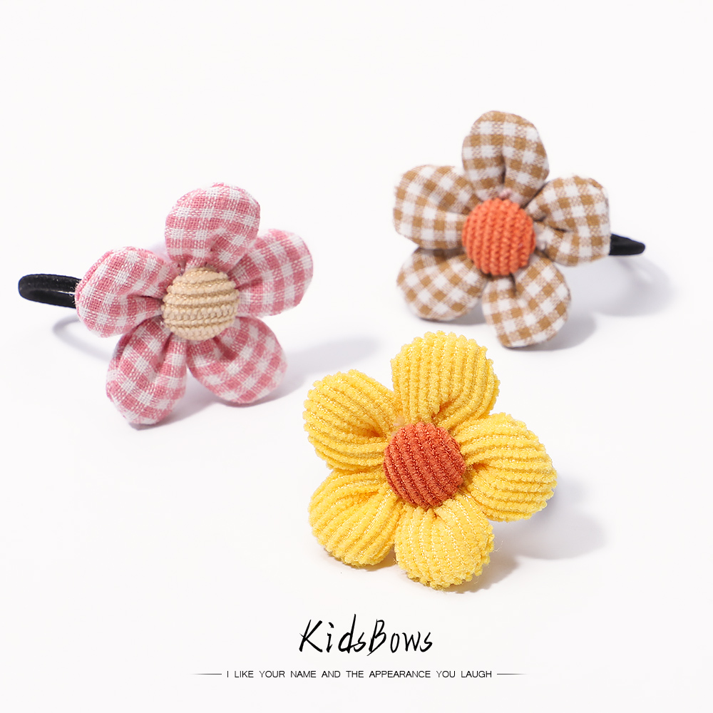 Gomas elásticas para el pelo para niña y niña, accesorios para el cabello hechos a mano, 2/4/6 piezas