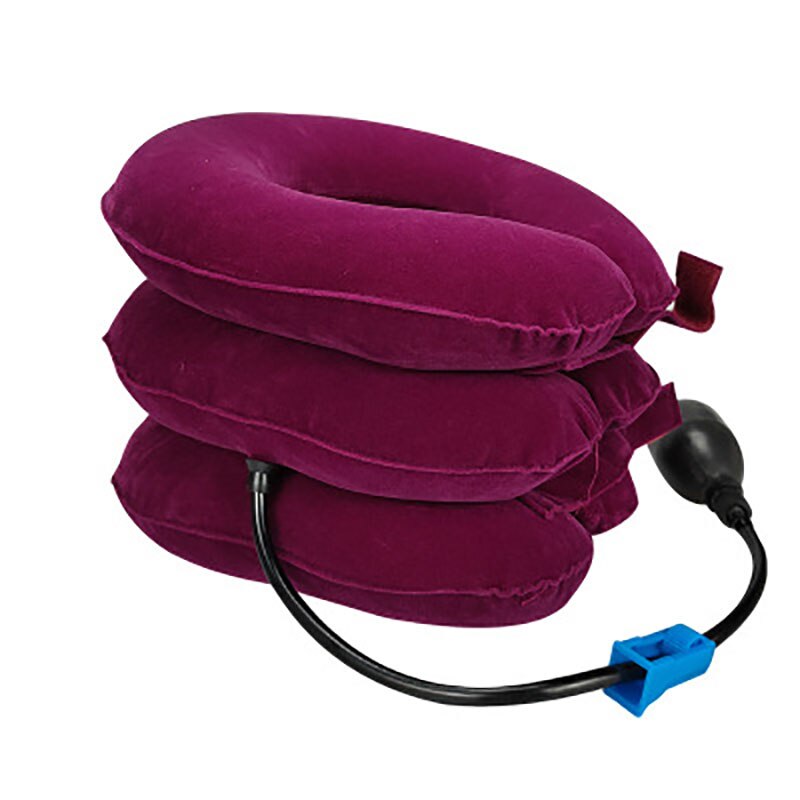 Air gonflable col Cervical cou Traction tracteur soutien Massage oreiller soulagement de la douleur Relax soins de santé cou tête civière