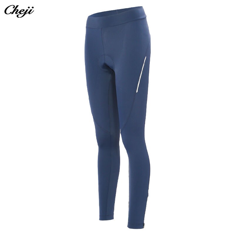 Cheji Cycling Pants Women - Lycra - Zipper Fly - Full Length - Cycling Apparel