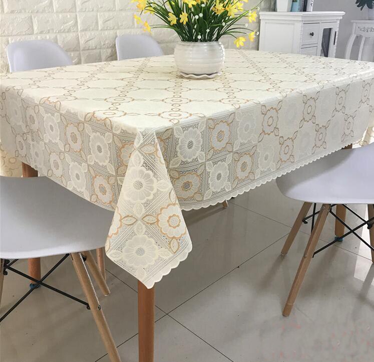 Fyjafon Tafelkleed Pvc Warmte Bescherming Pastorale Tafelkleed Waterdicht Oilproof Tafel Dekken 100*137/137*137/137*180/137*200
