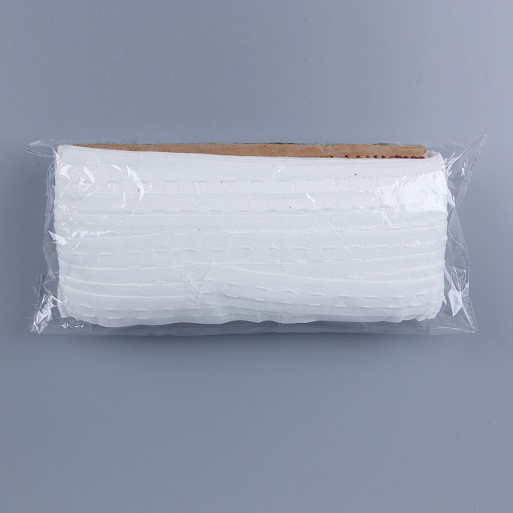 Accesorios para cortinas, cinta de tela para ojales, anillos, ojal, gancho de perforación superior, cinta plisada, 10 metros