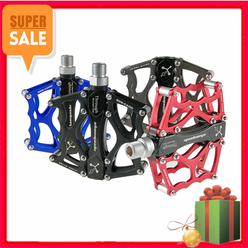 SMS Mtb Bicycle Pedals Aluminum Alloy Bike Pedals Fixed Gear Mountain Downhill Bike Pedals Bearings Cycling Bicycle Parts