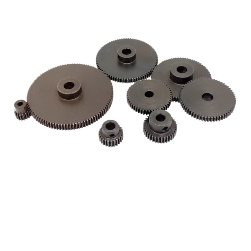 Precisions 0.5- moduls stålkugghjul för motorväxellåda - gör-det-själv metallcylindriska kugghjul 20-80 kuggar