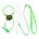 Arnés y correa para pájaros y mascotas, cuerda ajustable de vuelo para pájaros, cuello de llamada, loro, grises africanos, periquitos, periquitos y juegos: light green