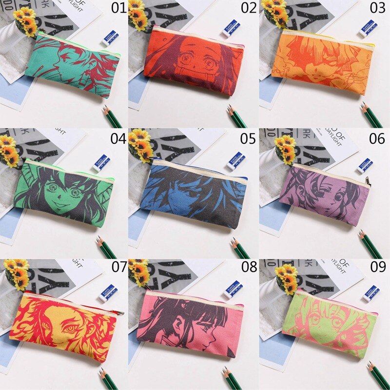 Potlood Pouch Student Briefpapier Pencilcase Canvas Art Pen Wrap Case Opslag Schoolbenodigdheden Potlood Tas