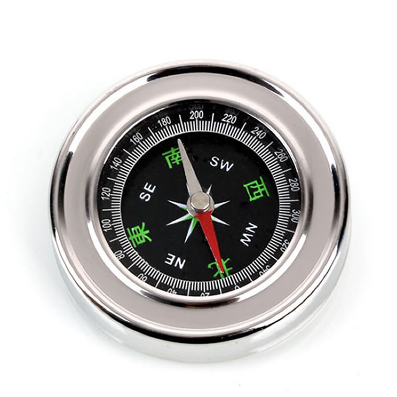 Stainless steel compass portable outdoor multifunctional metal tool magnetic north navigation survival camping mountaineering