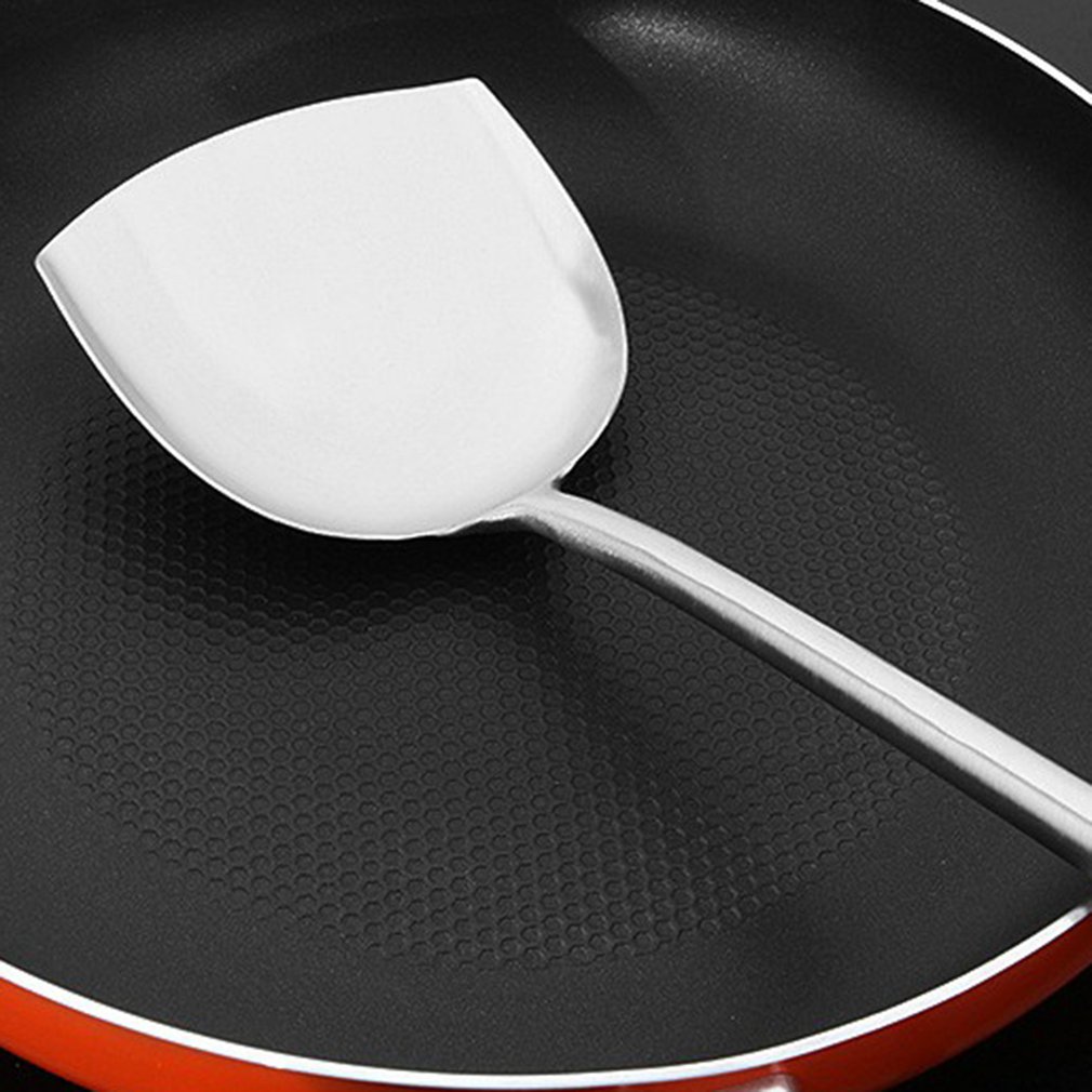 Wok Turner Kitchen Utensil Set Stainless Steel With Handle Spatula For Wok Chinese Wok Utensils Set For Cooking