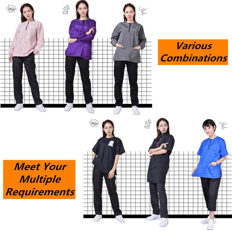 Pet Shop Groomer vêtements de travail pantalons/pantalons courts/shorts antistatique imperméable respirant chien chat coiffure G0201