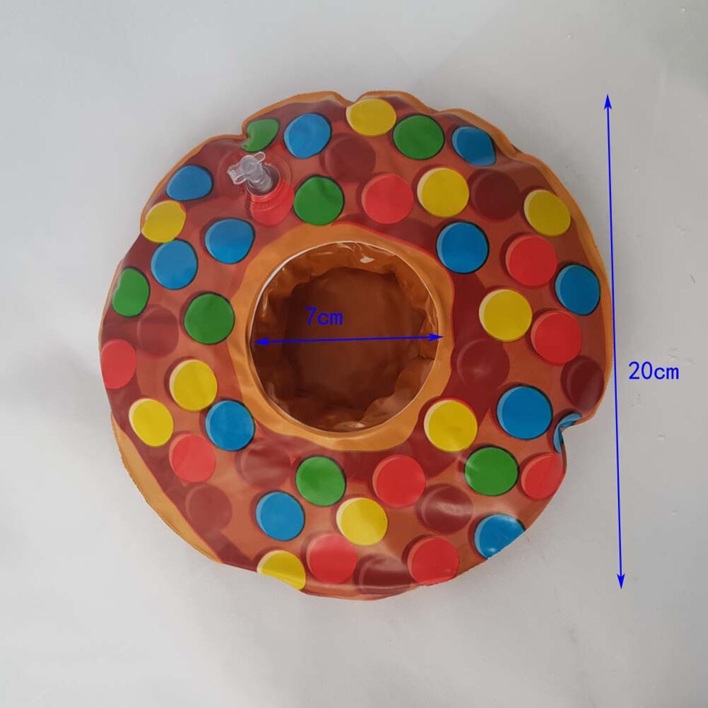 4 Uds. Posavasos para agua, de dulces inflables de PVC, esterillas flotantes, bandejas para cerveza, con 1 Uds. De inflador para agua, de piscina y playa
