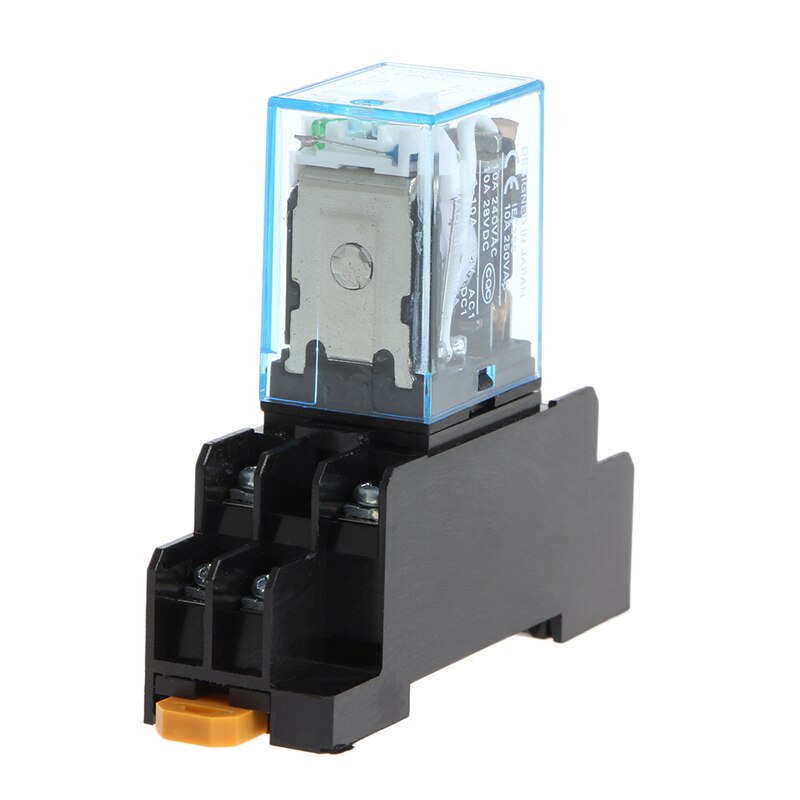 LY2NJ Tussenliggende Relais MY4N-J Ac 220V Dc 12V 10A 8 Pin Met Base 77UC