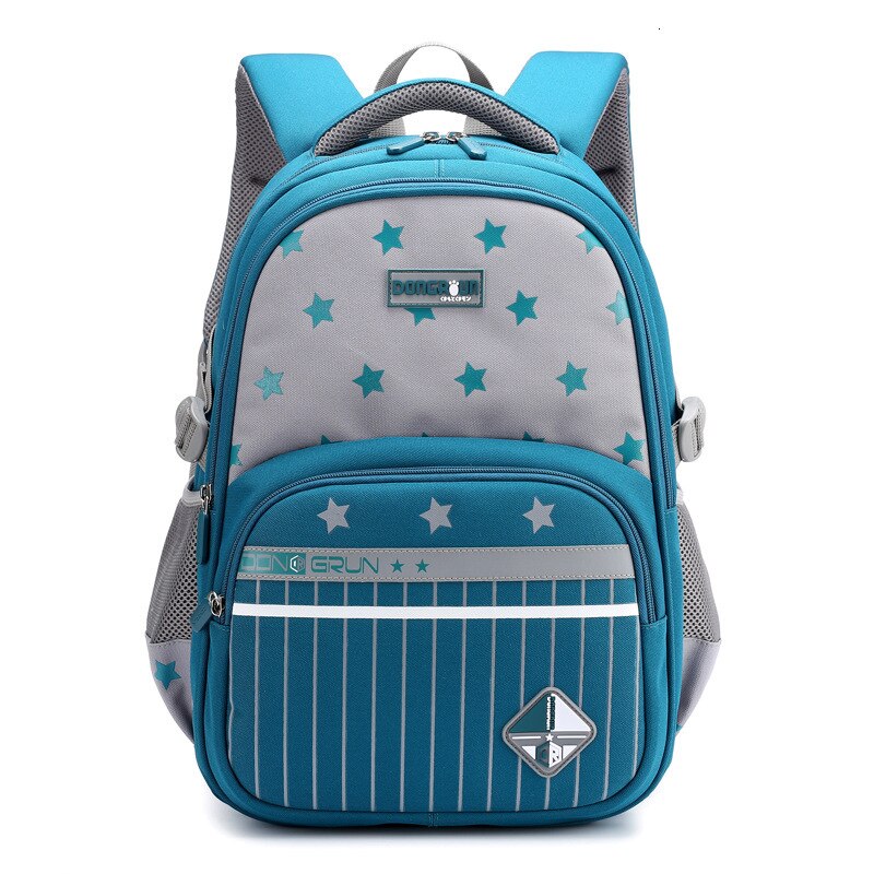 Schule Kinder Wasserdichte taschen Jungen Mädchen Primäre Rucksack Kinder Orthopädische schule backpcak schulranzen mochilas escolar infantil: sky blue