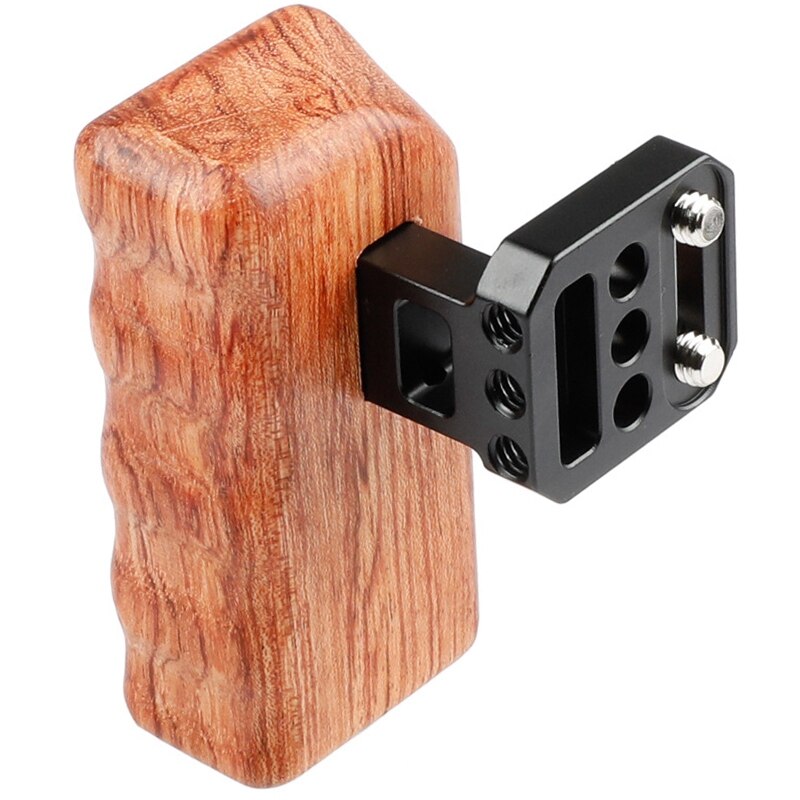 Right Wooden Handle Grip for Universal Camera Cage On The Side DSLR Camera Handle