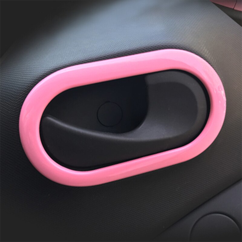 Car inner door bowl Decorative shell cover For Smart Fortwo Forfour 453 car accessories interior styling Modification Sticker