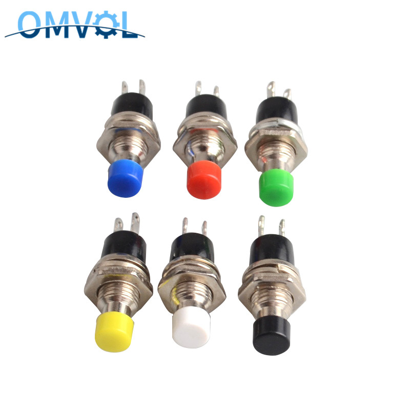 6pcs NC/NO normally open normally closed Momentary Self-resetting Push Button Switch without lock Reset Switch: MULTI / NO (normally open)