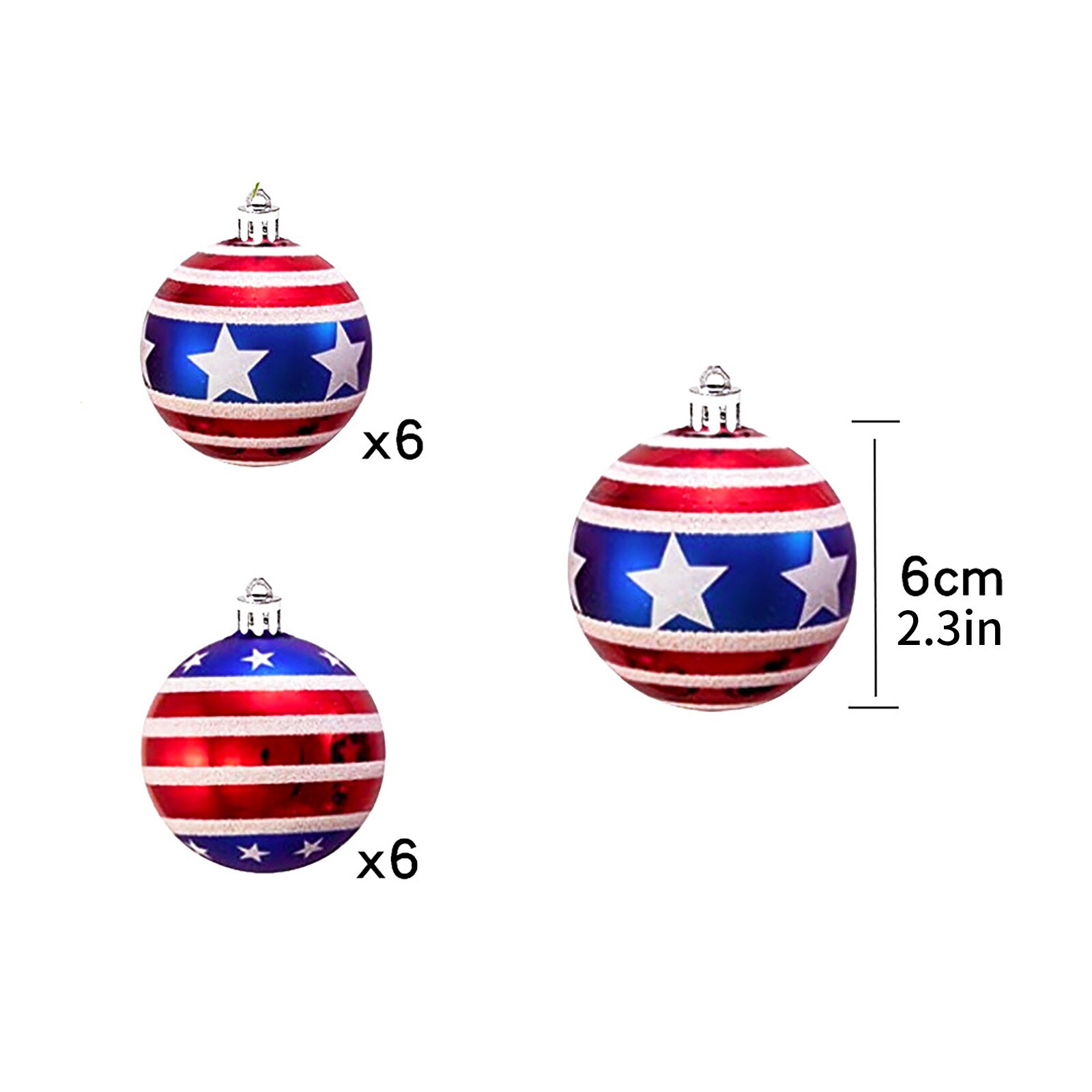 Anti-betonen-12 stücke Unabhängigkeit Schild Ball Ornament, Veteranen Tag Patriotischen Hängende Bälle Zappeln Spielzeug Pack Needoh freundlicher Erwachsene