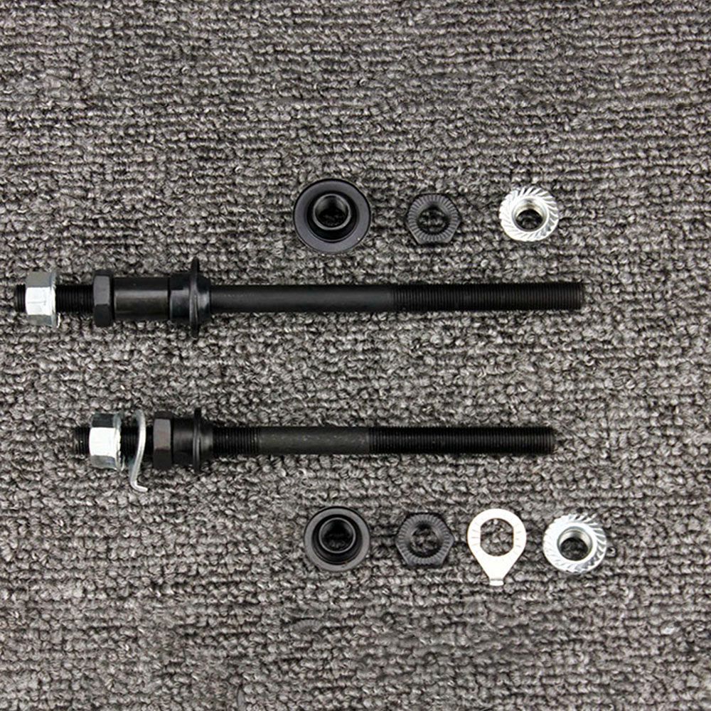 1 paar Fahrrad Rad Hub Achse Vorne Hinten Stahl Solide Spindel Welle Jahrgang BMX MTB Straße Spieß 150mm 180mm